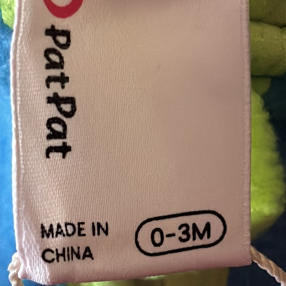 New PatPat Blue Monster Hoodie for Babies warm jacket size 0-3 months - Picture 12 of 13